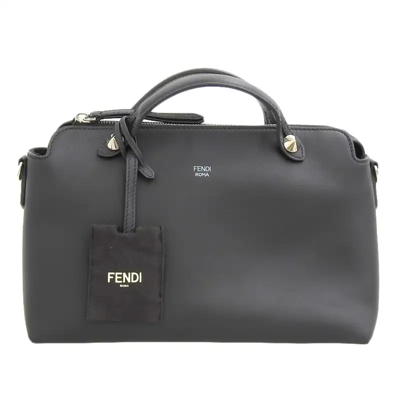 フェンディ FENDI バイザウェイ 2WAYバッグ ハンドバッグ レザー ブラック 中古 OB2256