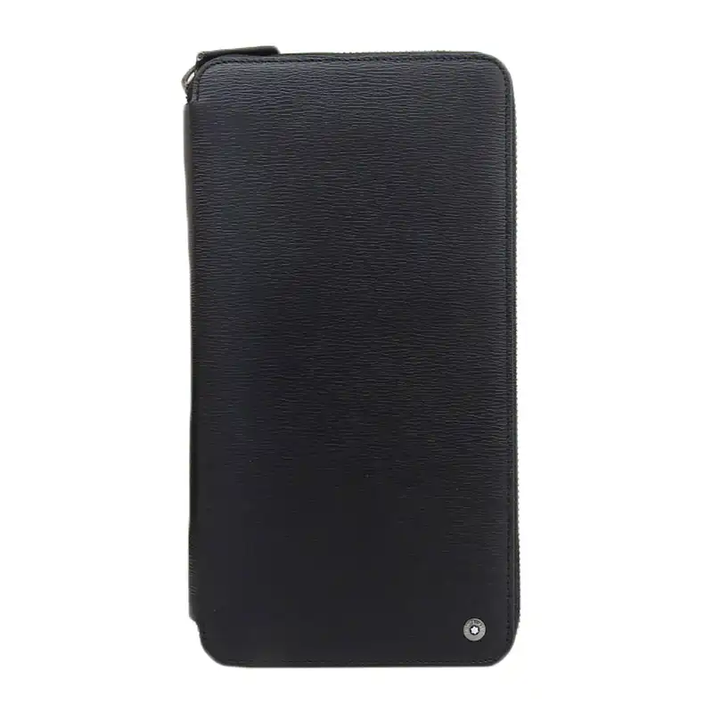 モンブラン MONTBLANC 長財布 オーガナイザー レザー ブラック 中古 OBB0582