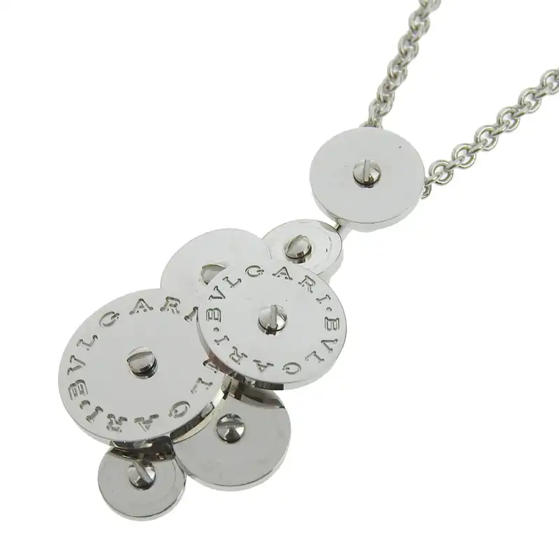 http://ブルガリ%20BVLGARI%20チクラディ%20ネックレス%20K18WG%20ホワイトゴールド%20中古%20BV0156