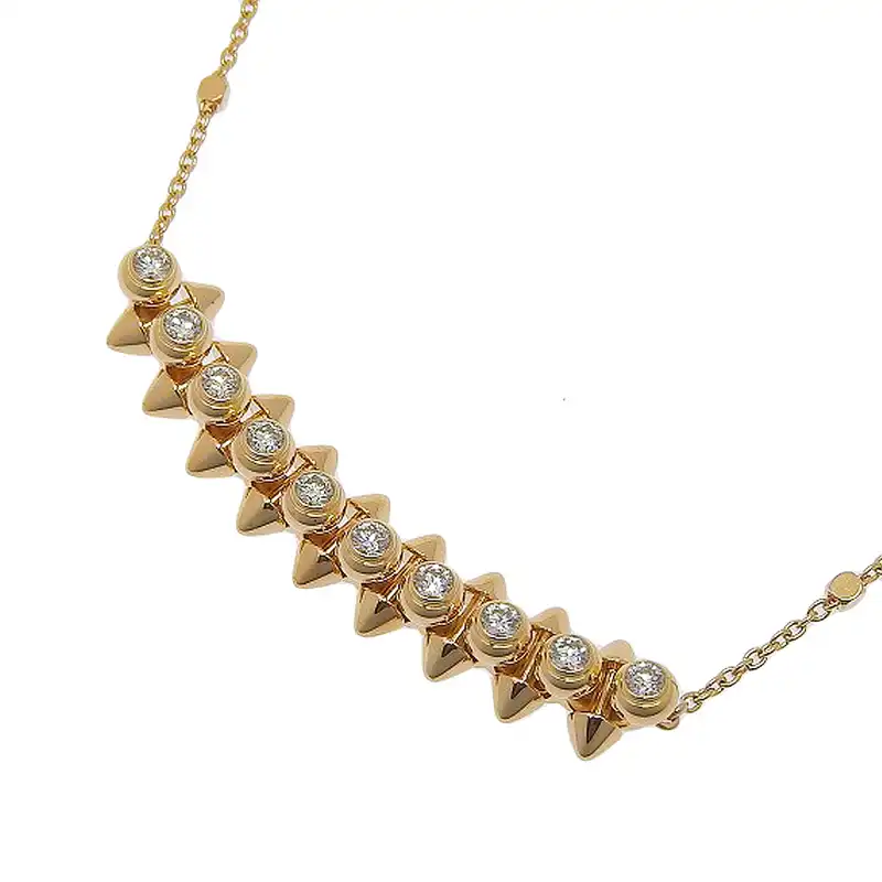 http://カルティエ%20CARTIER%20クラッシュドゥカルティエ%20ダイヤモンド%20ネックレス%20K18PG%20ダイヤモンド%20CRN7424312%20美品%20CA0475