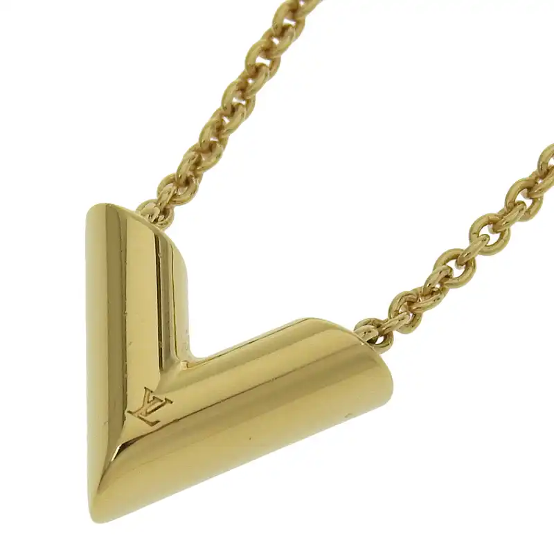 ルイヴィトン LOUIS VUITTON エセンシャルV ネックレス GP ゴールド色 M00857 中古 LV1694