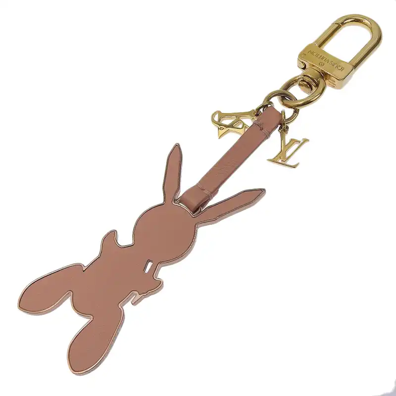 ルイヴィトン LOUIS VUITTON ラビット フラゴナール バッグチャーム ピンク/ゴールド色 ジェフクーンズコラボ M62734 中古 LV1697