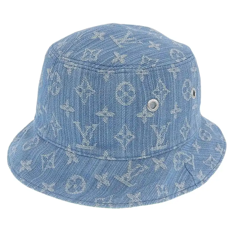 ルイヴィトン LOUIS VUITTON バケットハット・モノグラム エッセンシャル 帽子 モノグラム コットン ブルー #58 M78772 中古 LV1803