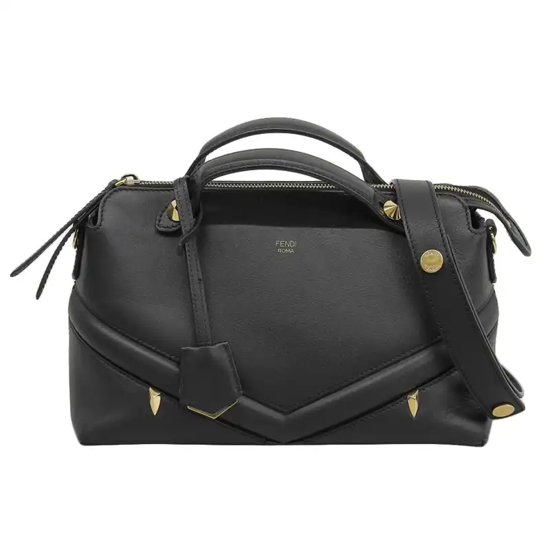フェンディ FENDI バイザウェイ モンスター 2WAYバッグ ハンドバッグ ショルダーバッグ レザー ブラック 8BL124 中古 OB2270