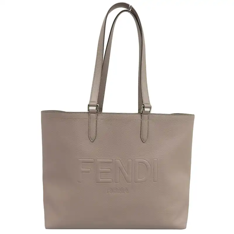 http://フェンディ%20FENDI%20トートバッグ%20レザー%20グレージュ%207VA610%20中古%20OB2279