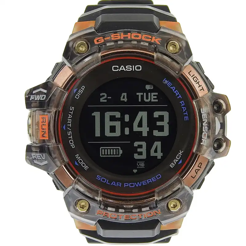 カシオ CASIO Gショック スマートウォッチ メンズ ソーラー電波 腕時計 SS/ラバー デジタル文字盤 GBD-H1000 中古 OW0452