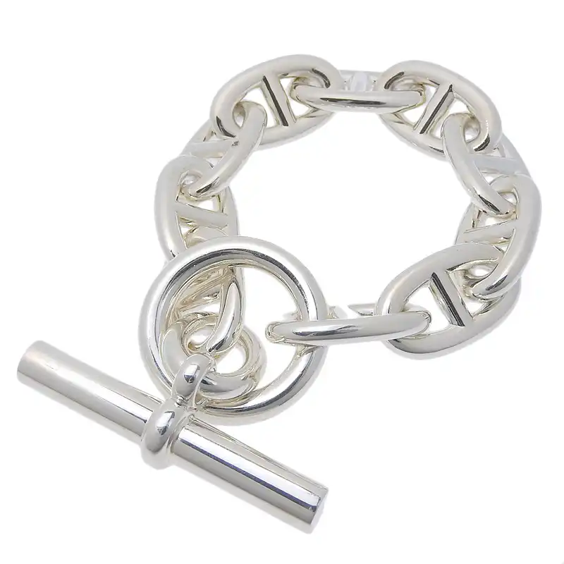 エルメス HERMES シェーヌダンクルTGM ブレスレット SV925 シルバー色 中古 HE1039