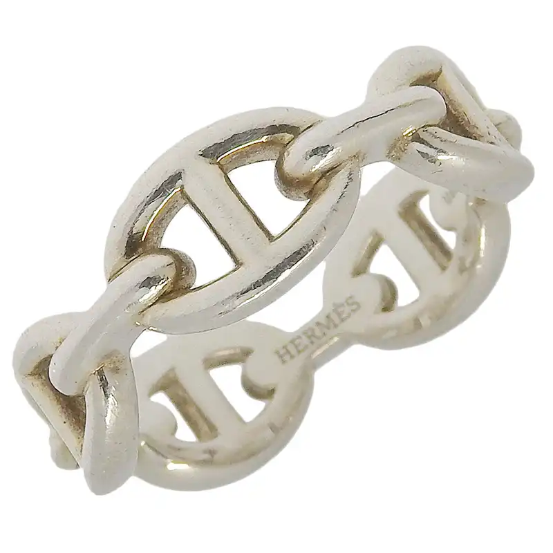 エルメス HERMES シェーヌダンクル リング SV925 シルバー色 #58 中古 HE1044