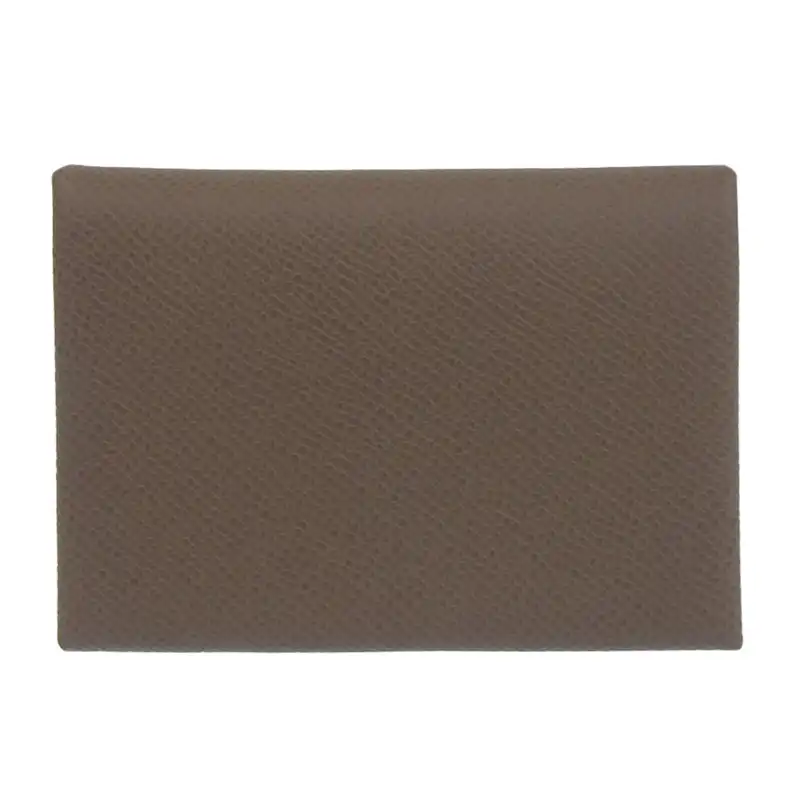 エルメス HERMES カルヴィデュオ コインケース 小銭入れ ヴォーエプソン エトゥープ W刻印 2024年 美品 HE1048