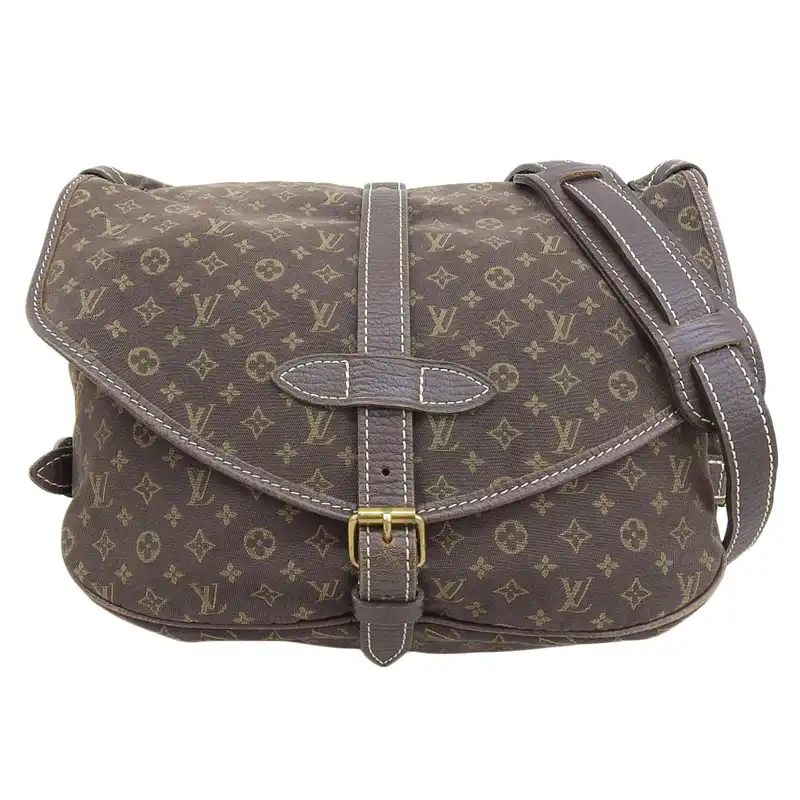 ルイヴィトン LOUIS VUITTON モノグラム・ミニ・ラン ソミュール ショルダーバッグ エベヌ M95227 中古 LV1812