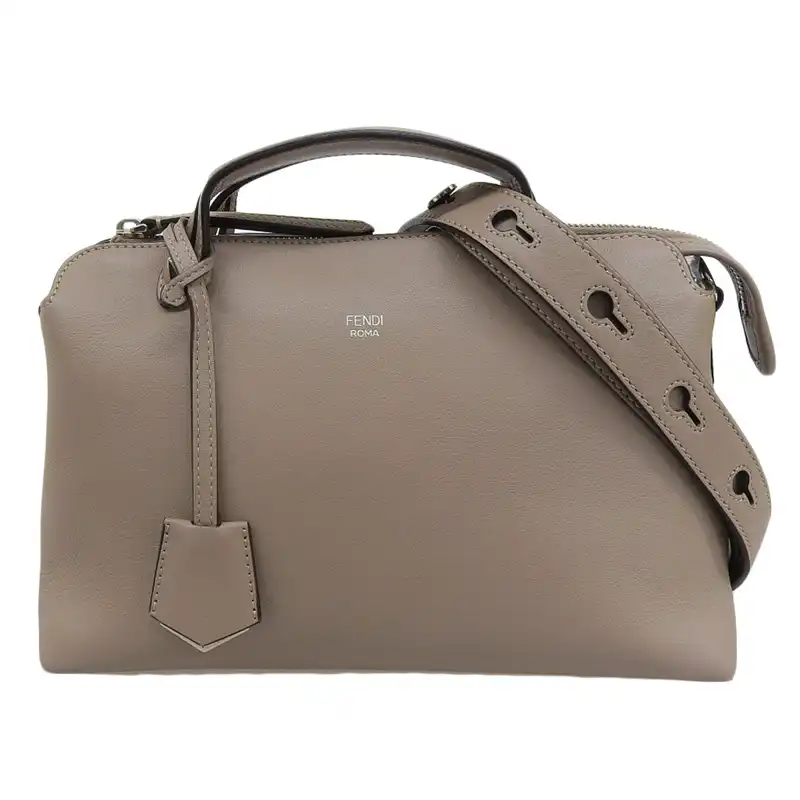 フェンディ FENDI バイザウェイ 2WAYバッグ ショルダーバッグ ハンドバッグ レザー グレージュ 8BL146 中古 OB2348