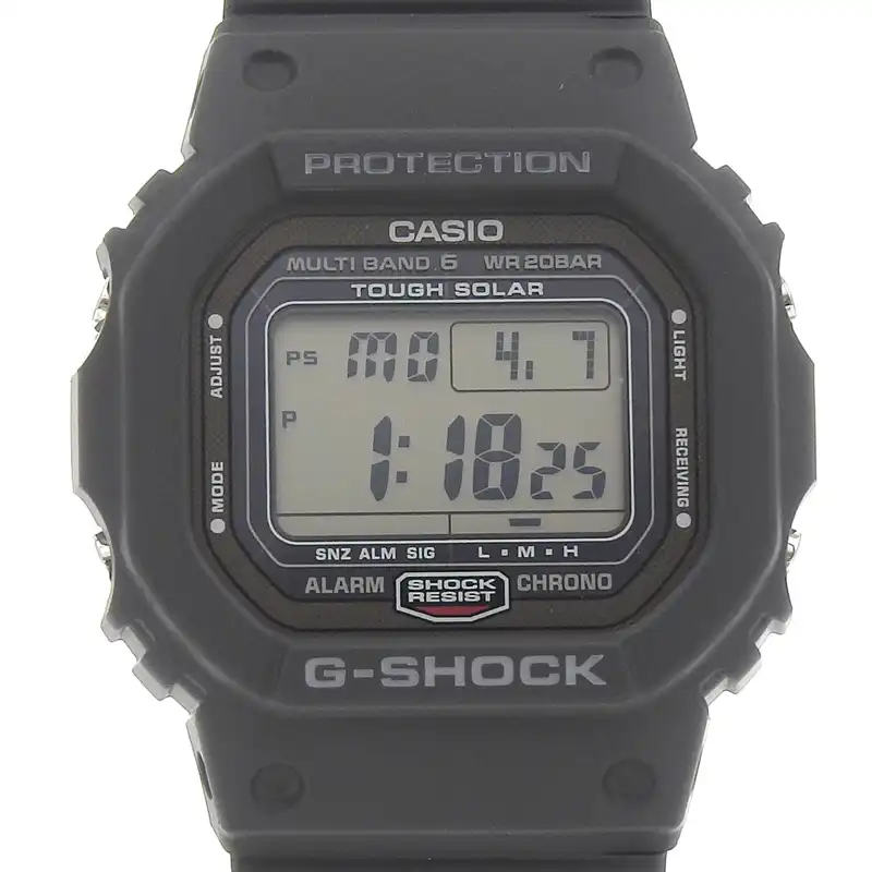 http://カシオ%20CASIO%20Gショック%20メンズ%20ソーラー%20腕時計%20SS/樹脂%20デジタル文字盤%20GW-5000U-1%20美品%20OW0465