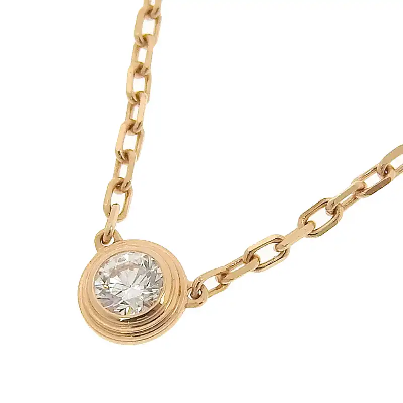カルティエ CARTIER ダムールネックレスXS ネックレス K18PG 中古 CA0480