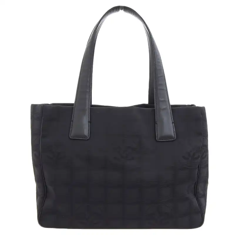 シャネル CHANEL ニュートラベルラインPM トートバッグ ナイロン/レザー ブラック トートバッグ 中古 CH1013