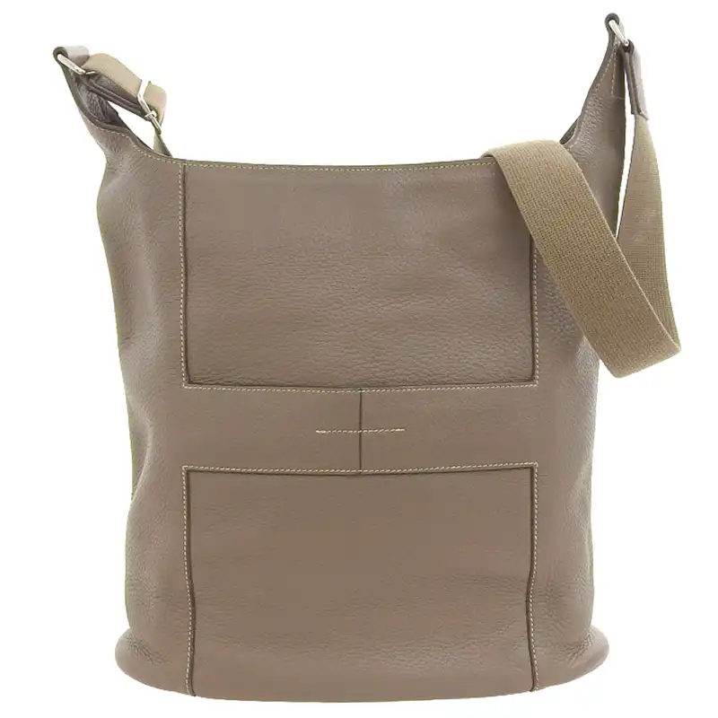 エルメス HERMES グッドニュースGM ショルダーバッグ トリヨンクレマンス エトゥープ □L刻印 2008年 中古 HE1068