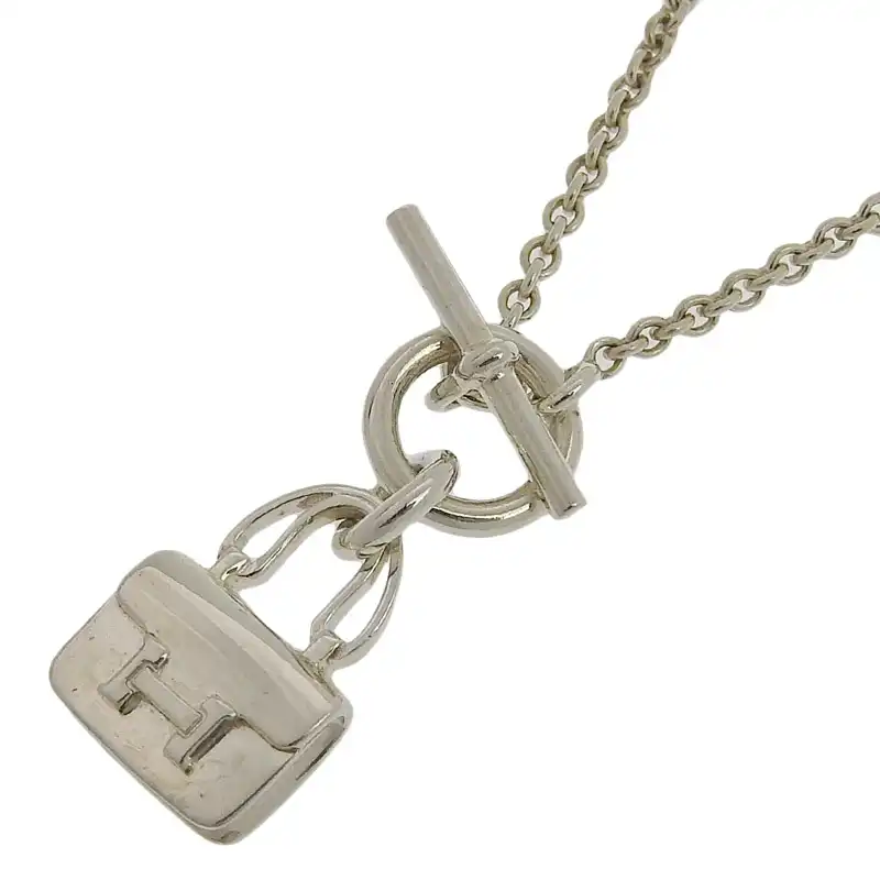 エルメス HERMES アミュレット・コンスタンス ネックレス SV925 シルバー色 中古 HE1073