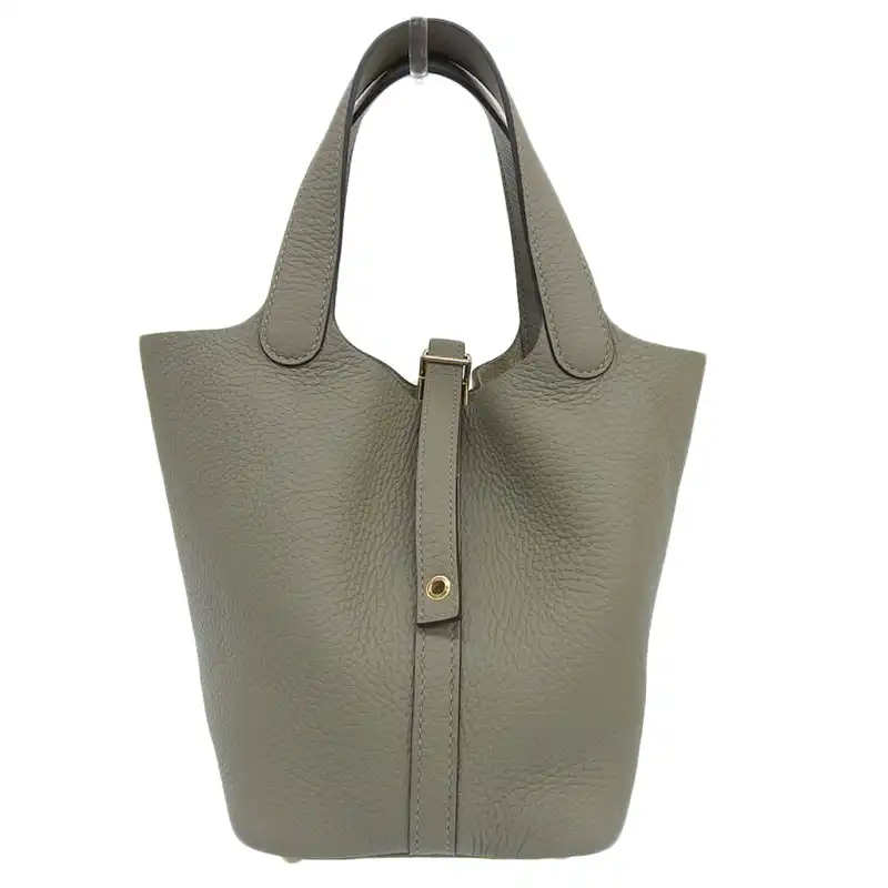 エルメス HERMES ピコタンロックPM ハンドバッグ トリヨンクレマンス カーキグリーン B刻印 2023年 中古 HE1080