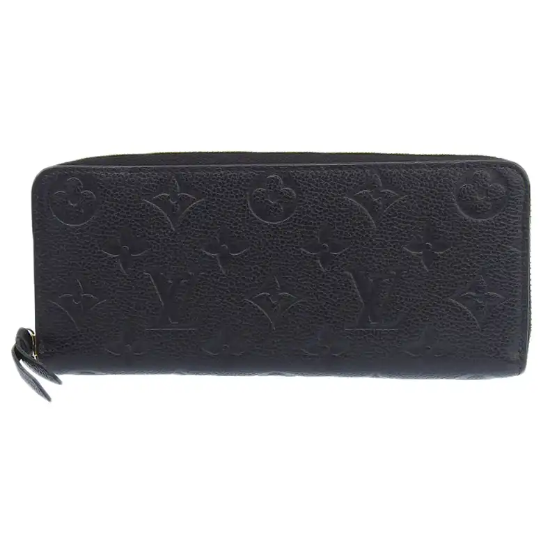 ルイヴィトン LOUIS VUITTON 長財布 モノグラム アンプラント ポルトフォイユ クレマンス ノワール 長財布 M60171 中古 LV1821