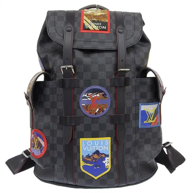 ルイヴィトン LOUIS VUITTON ダミエ・グラフィット クリストファーPM バックパック リュックサック N44054 中古 LV1849