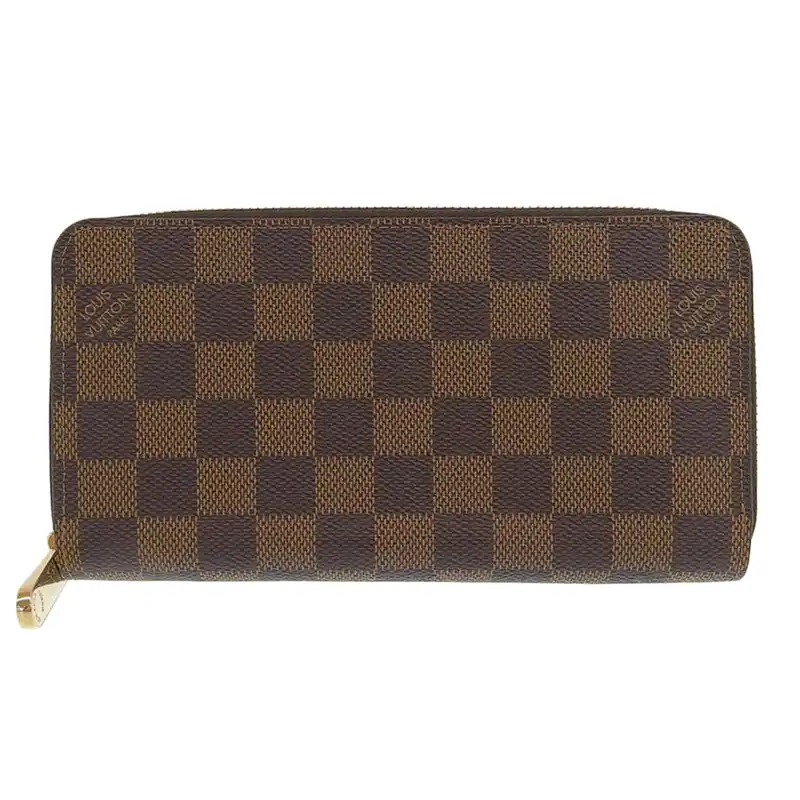 ルイヴィトン LOUIS VUITTON ダミエ ジッピーウォレット 長財布 エベヌ N41661 中古 LV1857