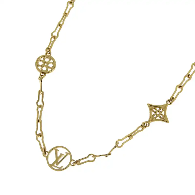 ルイヴィトン LOUIS VUITTON コリエ フォーエバーヤング ネックレス GP ゴールド色 M69622 中古 LV1862
