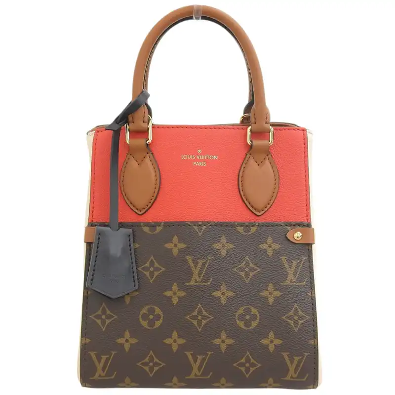 http://ルイヴィトン%20LOUIS%20VUITTON%20モノグラム%20フォールドトートPM%20ハンドバッグ%20レザー%20スリーズ/クレーム/ノワール%20M45389%20中古%20LV1878