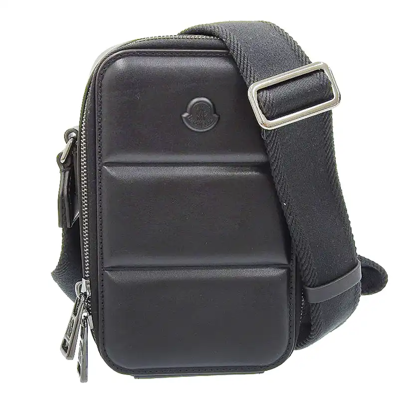 http://モンクレール%20MONCLER%20ショルダーバッグ%20クロスボディバッグ%20レザー%20ブラック%205L00002%20M3492%20中古%20OB2398