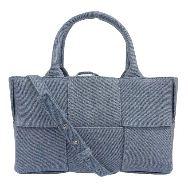 ボッテガヴェネタ BOTTEGA VENETA ミニアルコトート 2WAYバッグ トートバッグ デニム ブルー 714613V2A014948 中古 OB2414