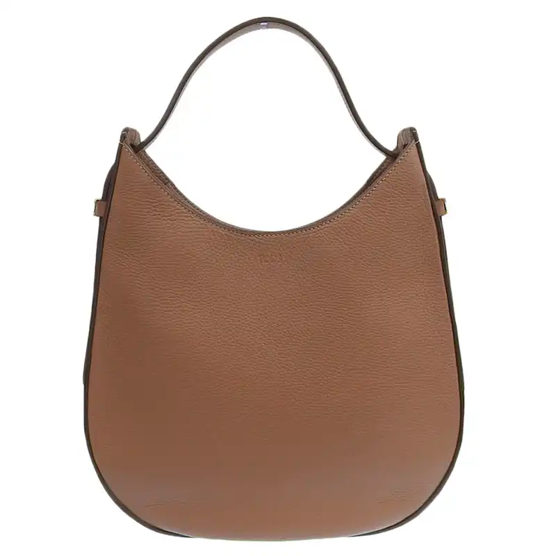 トッズ TOD'S オーボエ ショルダーバッグ ワンショルダー レザー ブラウン 中古 OB2426