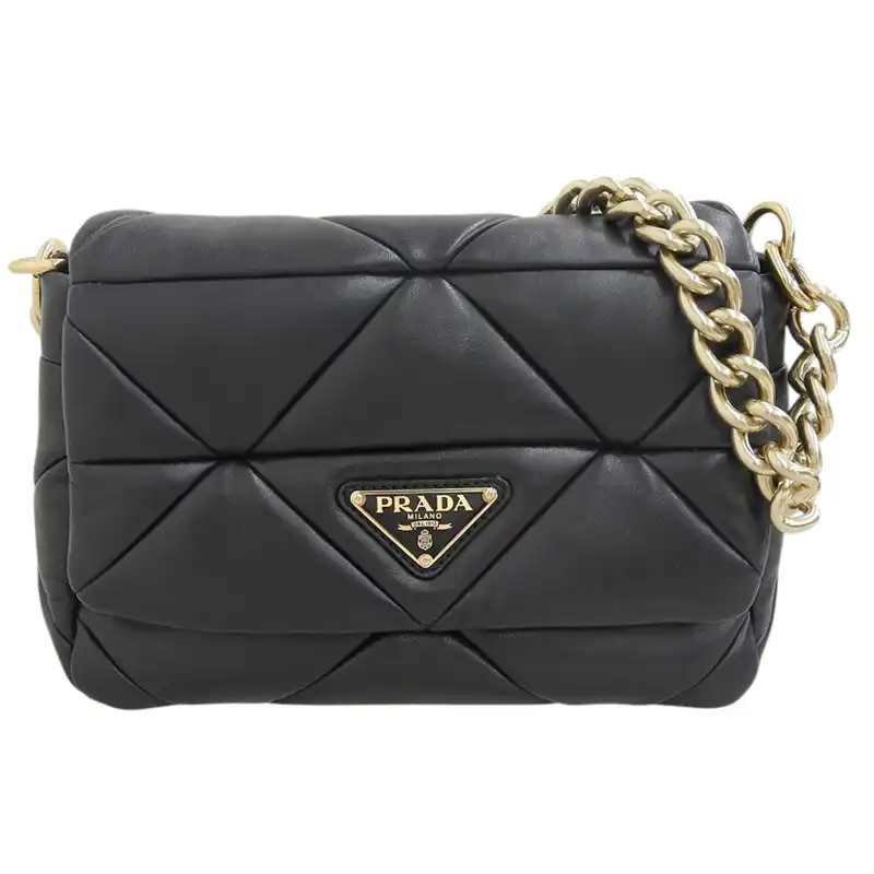 http://プラダ%20PRADA%202WAYバッグ%20ショルダーバッグ%20レザー%20ブラック%201BD291%20中古%20OB2505