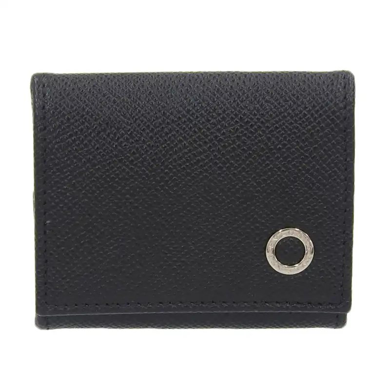 ブルガリ BVLGARI ブルガリ マン コインケース 小銭入れ レザー ブラック 中古 新入荷 OBB0619