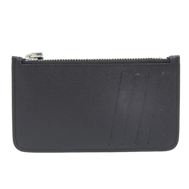 http://メゾンマルジェラ%20Maison%20Margiela%204ステッチ%20コインケース%20カードケース%20レザー%20ブラック%20SA1VX0008%20中古%20OBB062