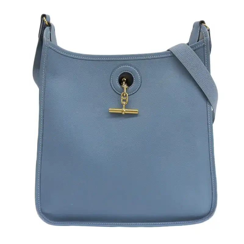 エルメス HERMES ヴェスパPM ショルダーバッグ 斜め掛けショルダー クシュベル ブルージーン □J刻印 2006年 中古 HE1114