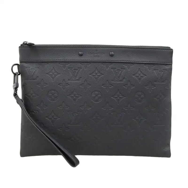 http://ルイヴィトン%20LOUIS%20VUITTON%20モノグラム%20シャドウ%20ポシェット%20トゥ%20ゴー%20クラッチバッグ%20ノワール%20M81570%20中古%20LV1860