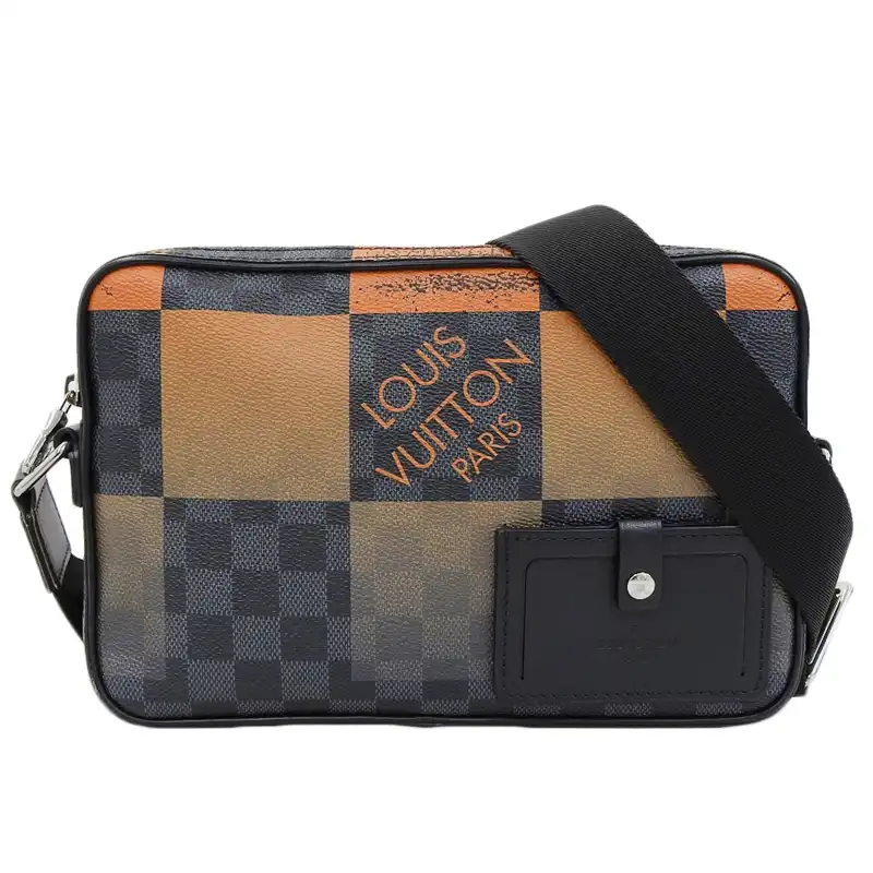 ルイヴィトン LOUIS VUITTON ダミエグラフィット アルファメッセンジャー ショルダーバッグ ボルケーノオレンジ N40421 中古 LV1866