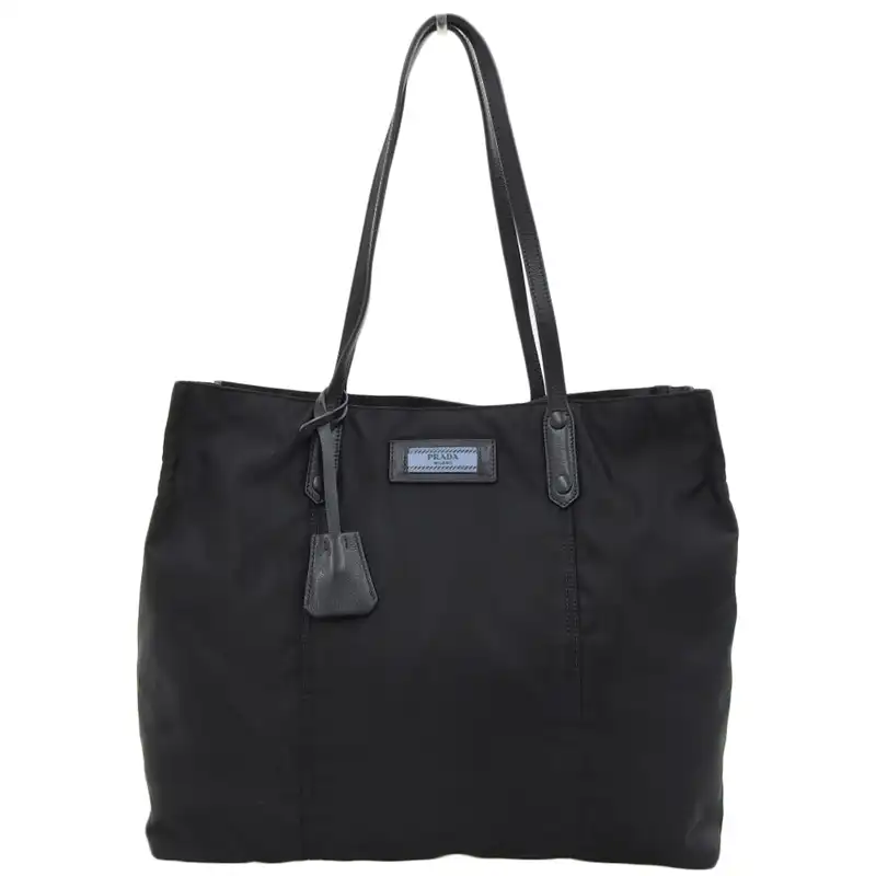 プラダ PRADA トートバッグ テスート ナイロン レザー ブラック 1BG184 中古 OB2486