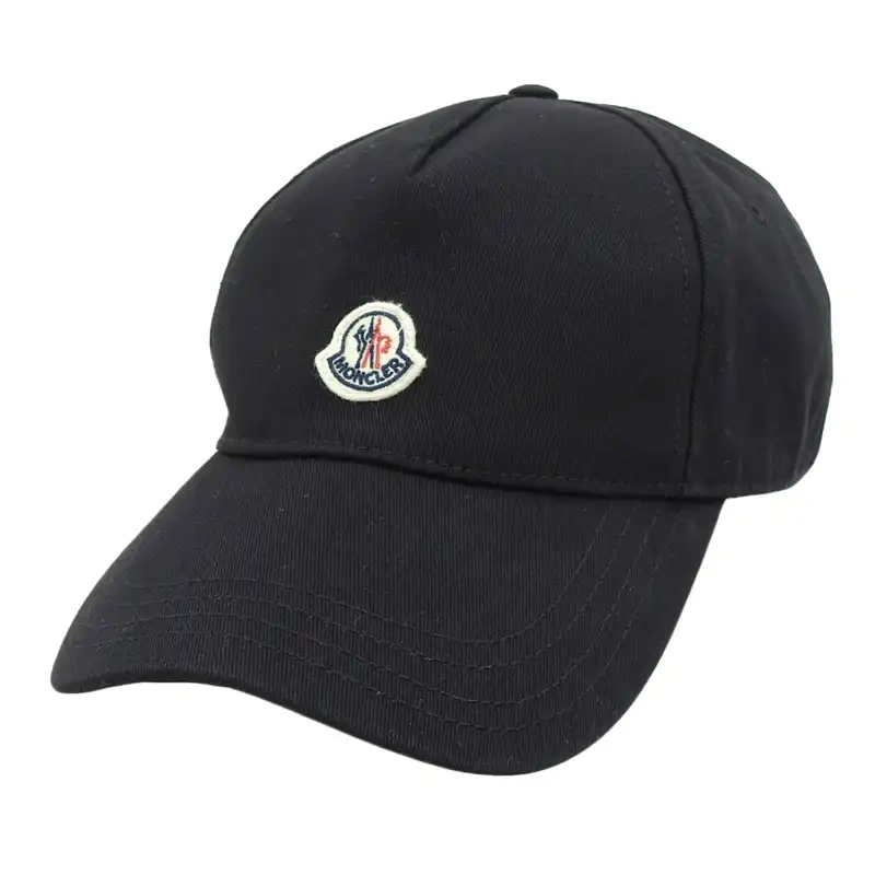 モンクレール MONCLER 帽子 ベースボールキャップ コットン ブラック V0006 OBB0629