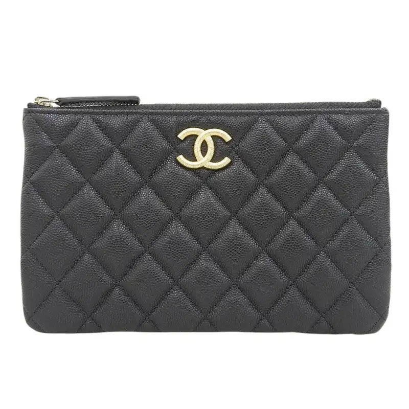 http://シャネル%20CHANEL%20マトラッセ%20フラットポーチ%20キャビアスキン%20ブラック%20AP3525%20美品%20CH1010