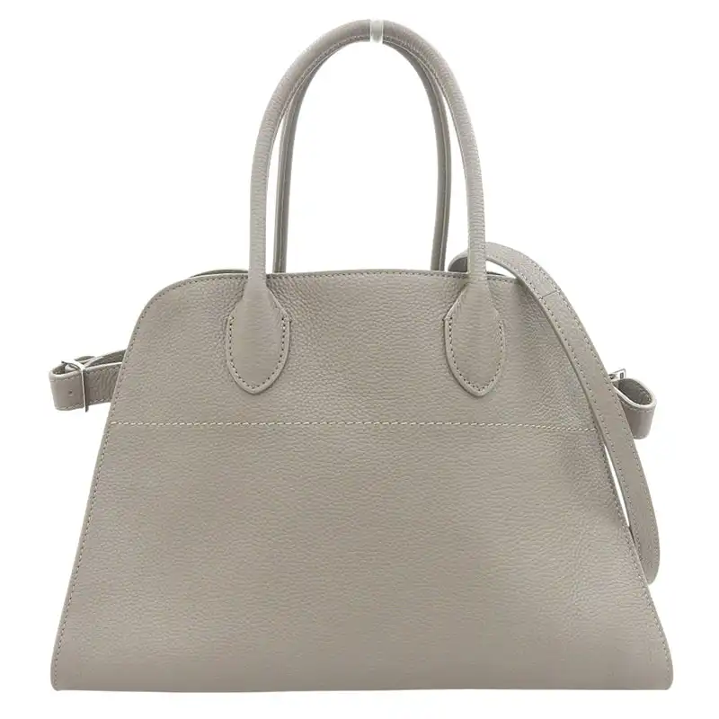 ザ・ロウ THE ROW マルゴー12 2WAYバッグ ハンドバッグ ショルダーバッグ レザー ブラウン系 中古 OB2446