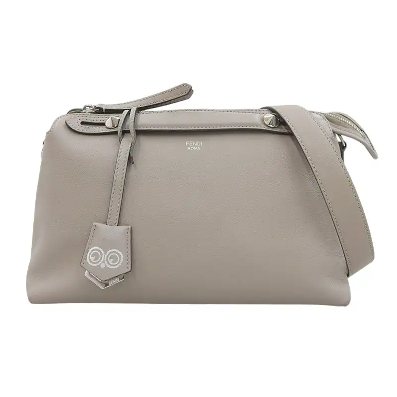 フェンディ FENDI バイザウェイ 2WAYバッグ ショルダーバッグ レザー グレージュ 8BL146 中古 OB2529