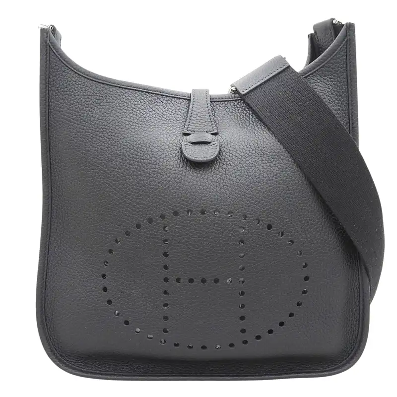エルメス HERMES エヴリン3PM ショルダーバッグ トリヨン ノワール U刻印 2022年 中古 HE1139