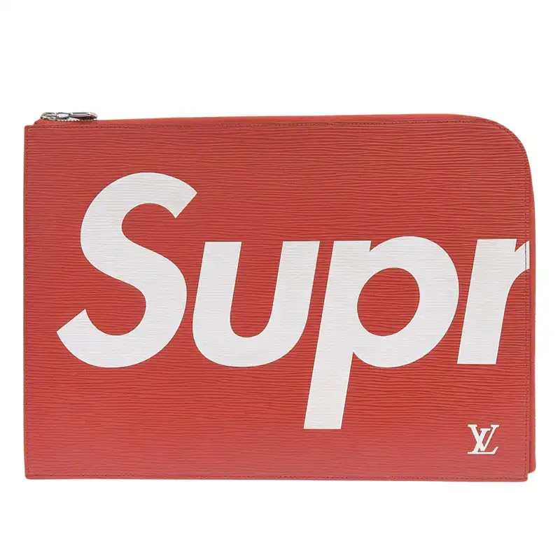 ルイヴィトン LOUIS VUITTON エピ ポシェット・ジュールGM クラッチバッグ レッド シュプリームコラボ M67722 中古 LV1719