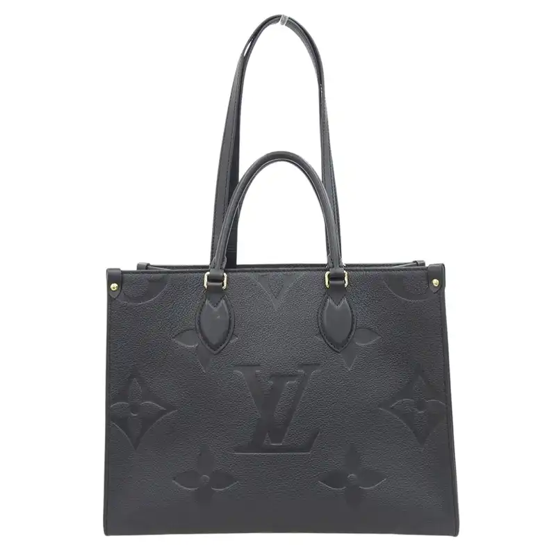 ルイヴィトン LOUIS VUITTON モノグラム・アンプラント オンザゴーMM 2WAY ハンドバッグ ショルダー ノワール M45595 中古 LV1725