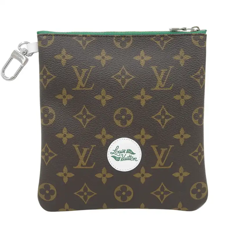ルイヴィトン LOUIS VUITTON モノグラム ゴルフ アクセサリーポーチ ポーチ グリーン GI1298 中古 LV1743