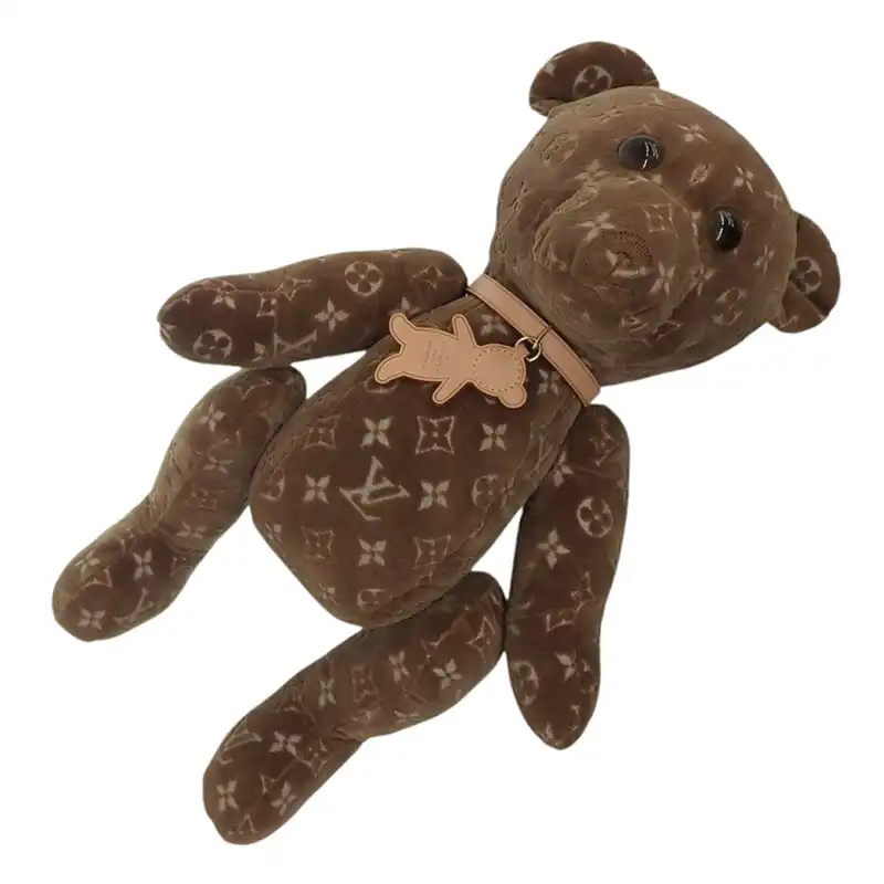 ルイヴィトン LOUIS VUITTON ドゥドゥ テディベア ぬいぐるみ モノグラム ベロア ブラウン GI0739 2021年限定 クマ 中古 LV1847