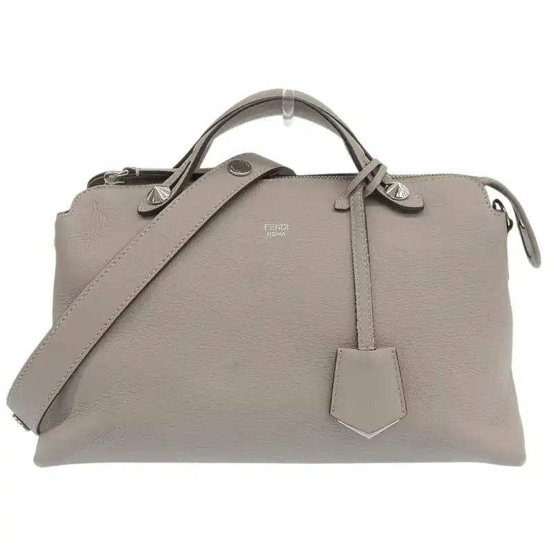 フェンディ FENDI バイザウェイ 2WAY ショルダーバッグ ハンドバッグ レザー グレージュ 8BL124 中古 OB2566