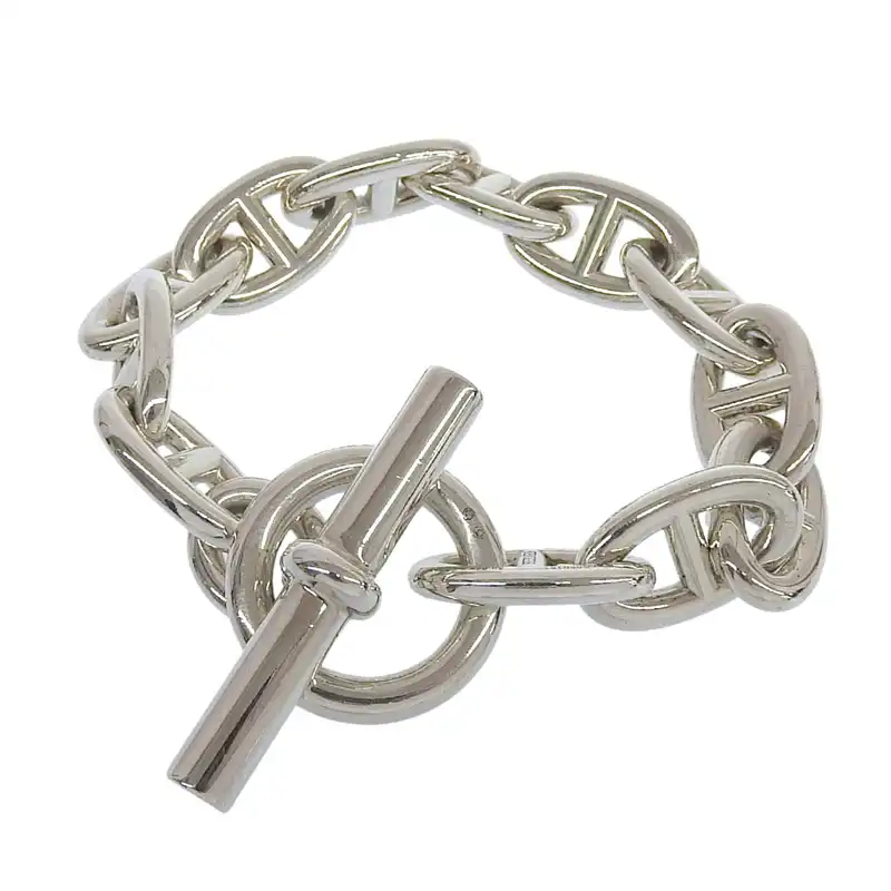 エルメス HERMES シェーヌダンクルTGM ブレスレット SV925 シルバー色 中古 HE1147