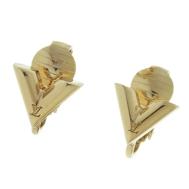 ルイヴィトン LOUIS VUITTON エセンシャルV イヤリング GP ゴールド色 M68039 中古 LV1726