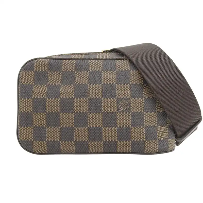 ルイヴィトン LOUIS VUITTON ダミエ ジェロニモス ボディバッグ ウエストバッグ エベヌ N51994 中古 LV1750