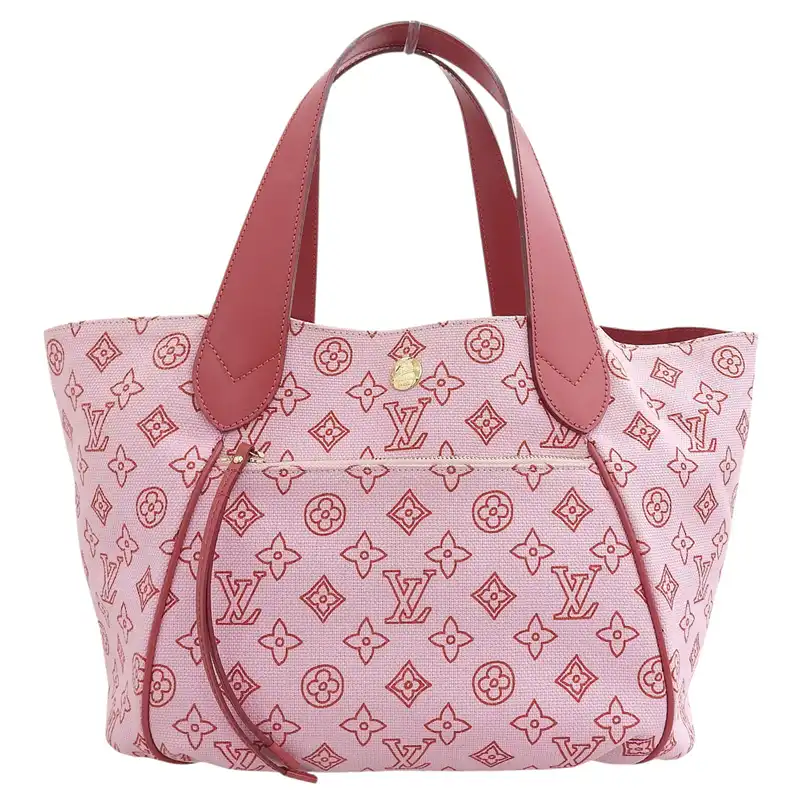 ルイヴィトン LOUIS VUITTON モノグラム ビーチライン カバイパネマPM キャンバス/レザー ピンク/レッド M95984 中古 LV1751